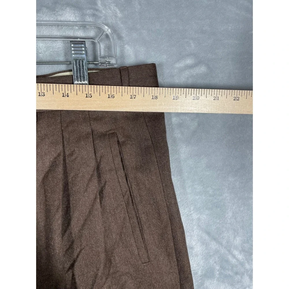 Corneliani brown pleated